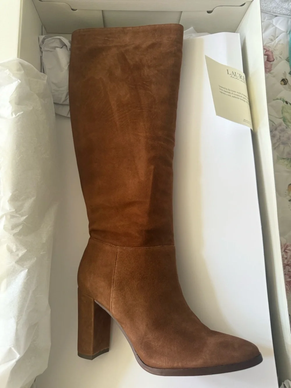 New Lauren Ralph Lauren Women's Artizan II Tall Slouch Boots size 9